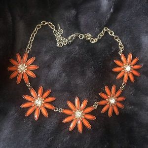 Orange Flower Necklace